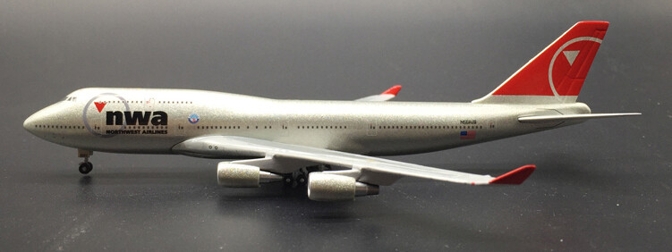 Very Rare) 1:400 Gemini Jets Northwest Airlines B747-400 N661US