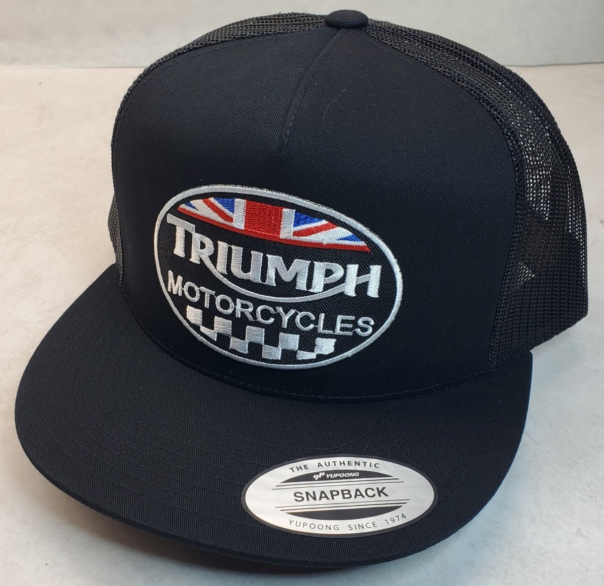 Triumph Motorcycles Embroidered Patch Trucker Hat/YP Classics 6006