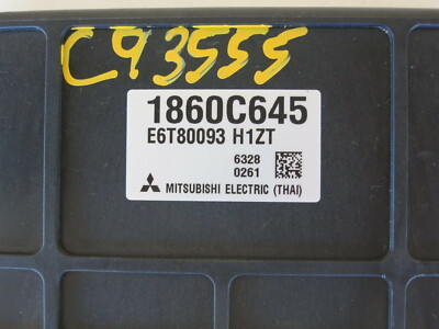 17 Mitsubishi Mirage 1860C645 Computer Brain Engine Control ECU