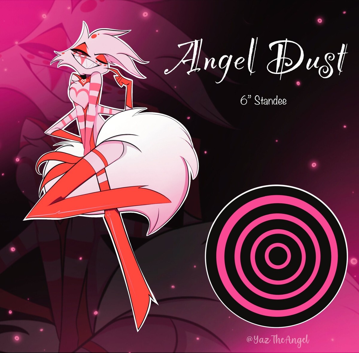 Hazbin Hotel Angel Dust Valentine Inspired Standee | eBay