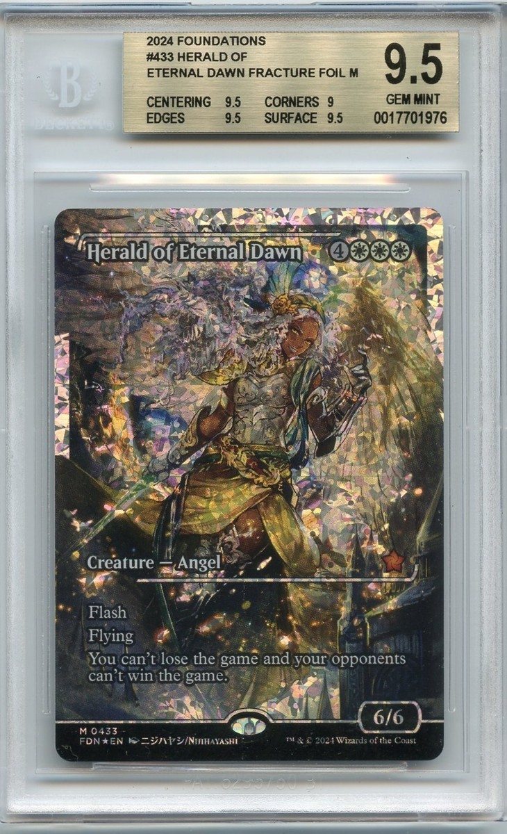 BGS 9.5 (w/subs) Herald of Eternal Dawn M 0433 Fracture Foil MTG