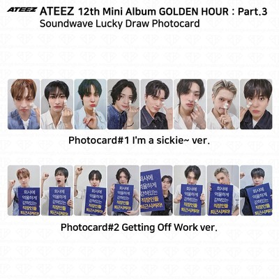 ATEEZ The 12th Mini Golden Hour Part.3 Soundwave Luckydraw