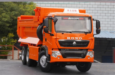 1/24 scale HOWO TX DUMP TRUCK Orange color Truck Model Sinotruk