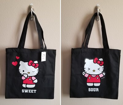 Forever 21 x Hello Kitty Sweet & Sour Graphic Canvas Tote | eBay