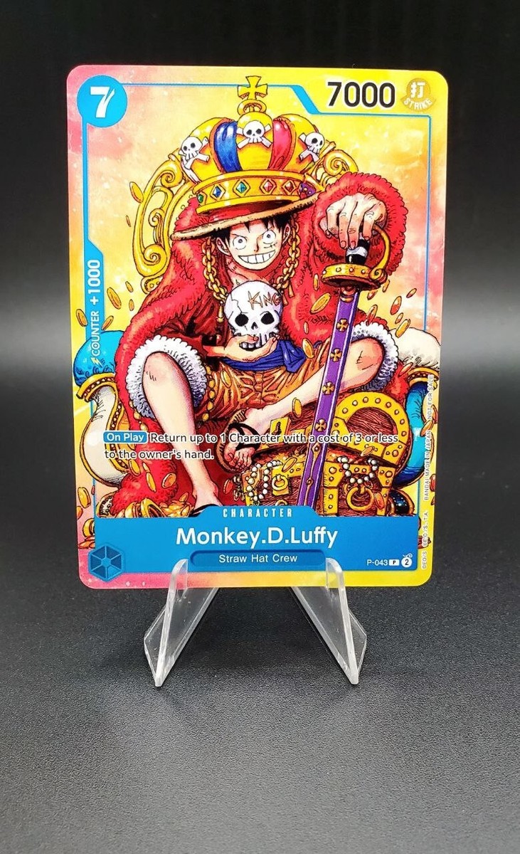 One Piece Monkey.D.Luffy Sealed Promo Card P-043 - (x1 Sealed Card