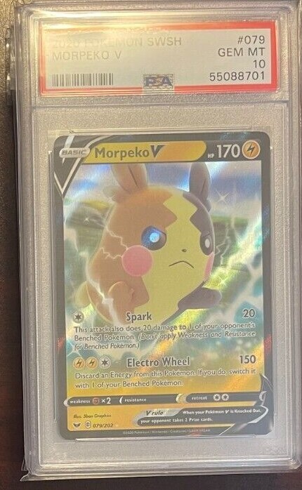 2020 Pokemon Sword & Shield Morpeko V (Marnie's Pokemon) 079 PSA