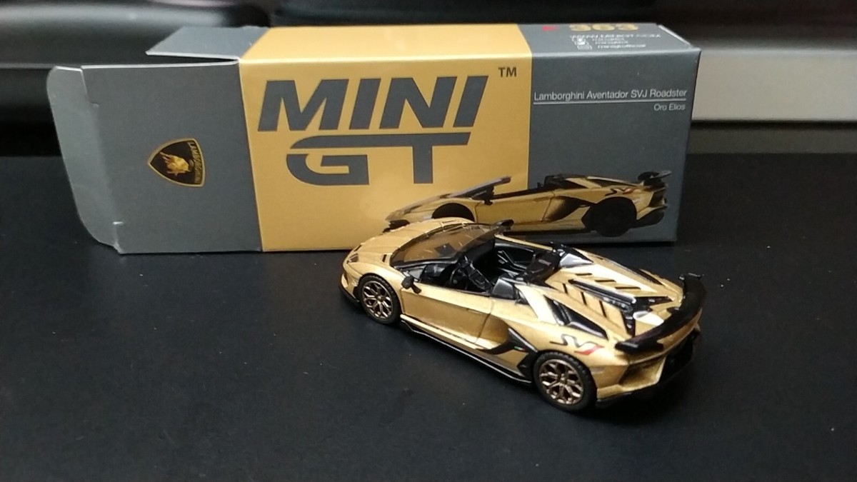 MINI GT 363 chase (used) Lamborghini Aventador SVJ Roadster Oro