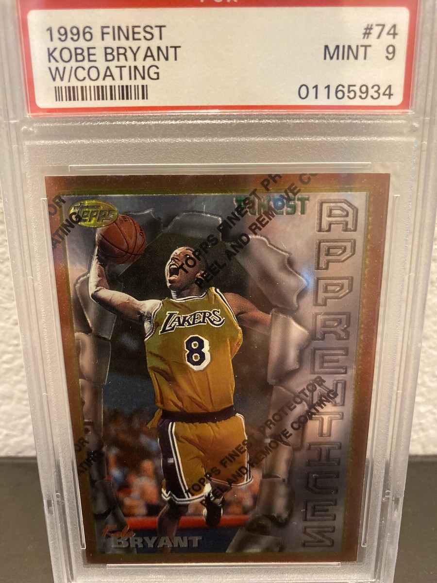 Kobe Bryant Rookie 1996 Topps Finest #74 Mint PSA 9 HALL OF FAME
