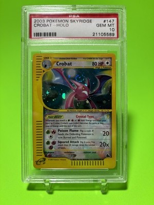 PSA 10 Complete Crystal Set Skyridge Aquapolis Lugia Charizard