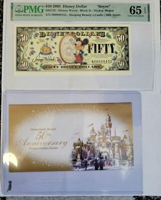 2005 $50 Mickey CHARLES BOYER Disney Dollar | eBay