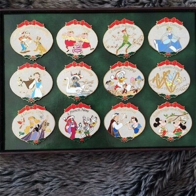 RARE LE 300 Disney Pin 12 Days of Christmas Box Set Tink Mickey