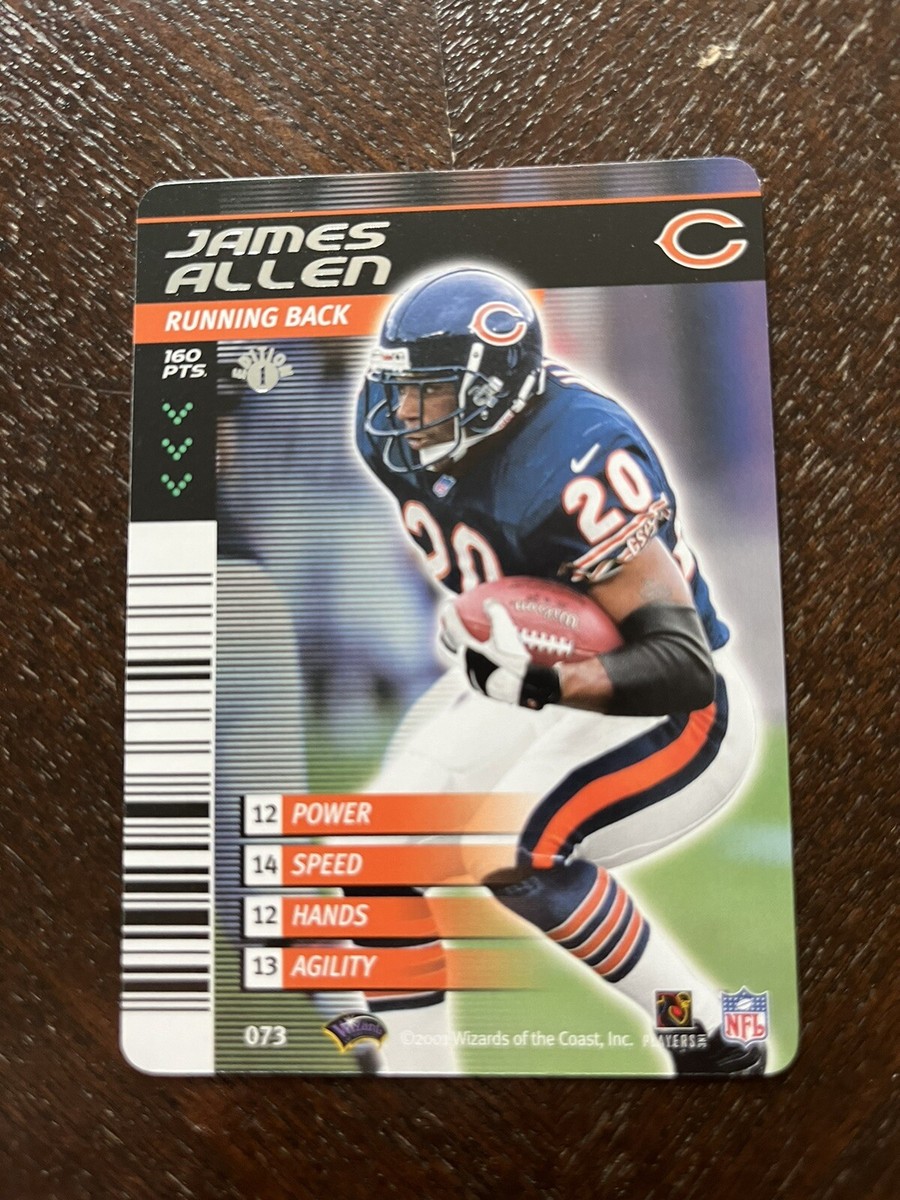2002 NFL Showdown 1st Edition James Allen #073 Chicago Bears
