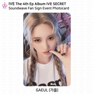 IVE 4th EP Album IVE SECRET Soundwave Fan Sign Photocard WONYOUNG