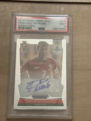 2014 PANINI PRIZM WORLD CUP S-CR CRISTIANO RONALDO SIGNATURES