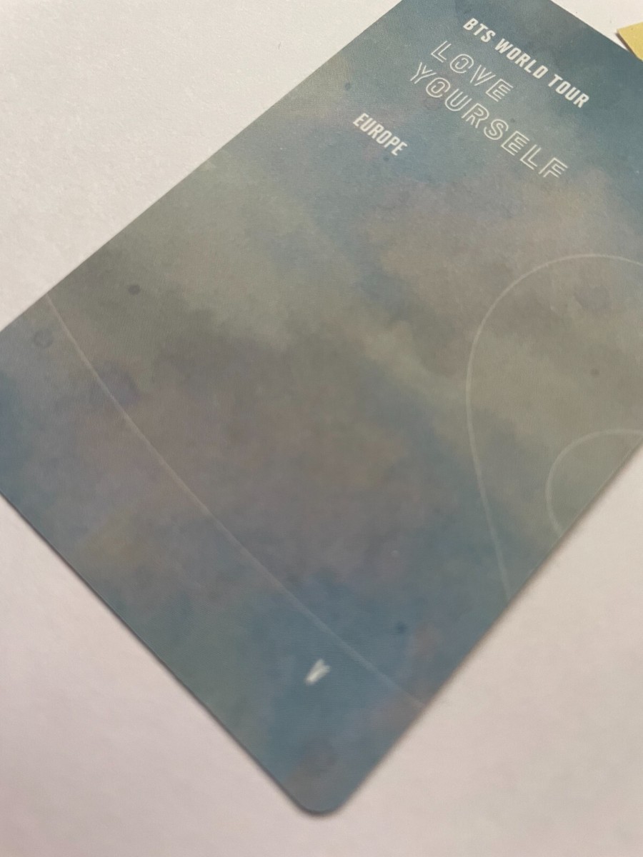 BTS V Taehyung Love Yourself World Tour Europe Official Photo Card