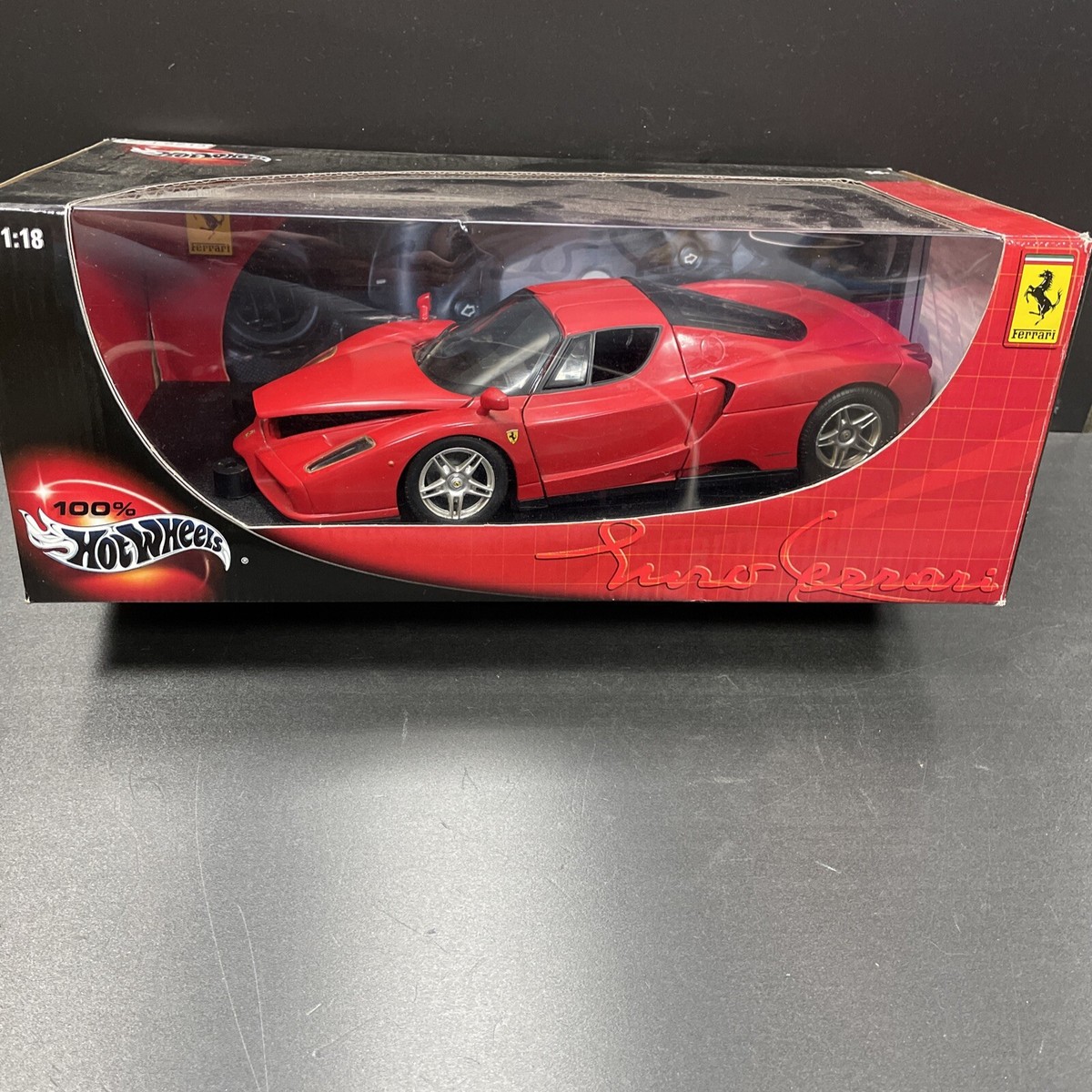 Hot Wheels 1/18 Scale - 56293 Ferrari Enzo Rosso Red | eBay