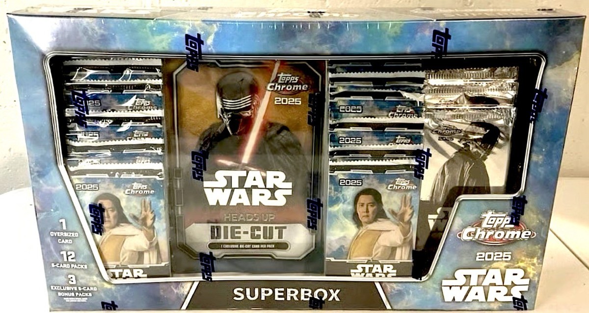 2025 Topps Chrome Star Wars Superbox Trading Cards | eBay