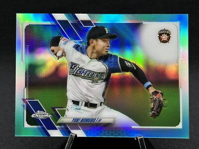 2021 Topps Chrome NPB Yuki Nomura /199 Aqua Refractor Nippon-Ham
