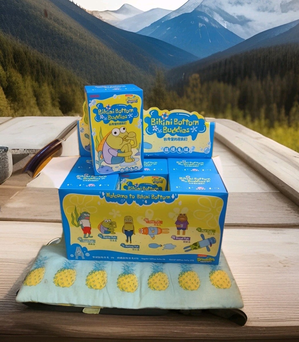 Authentic POP MART Bikini Bottom Buddies Series Plush Pendant