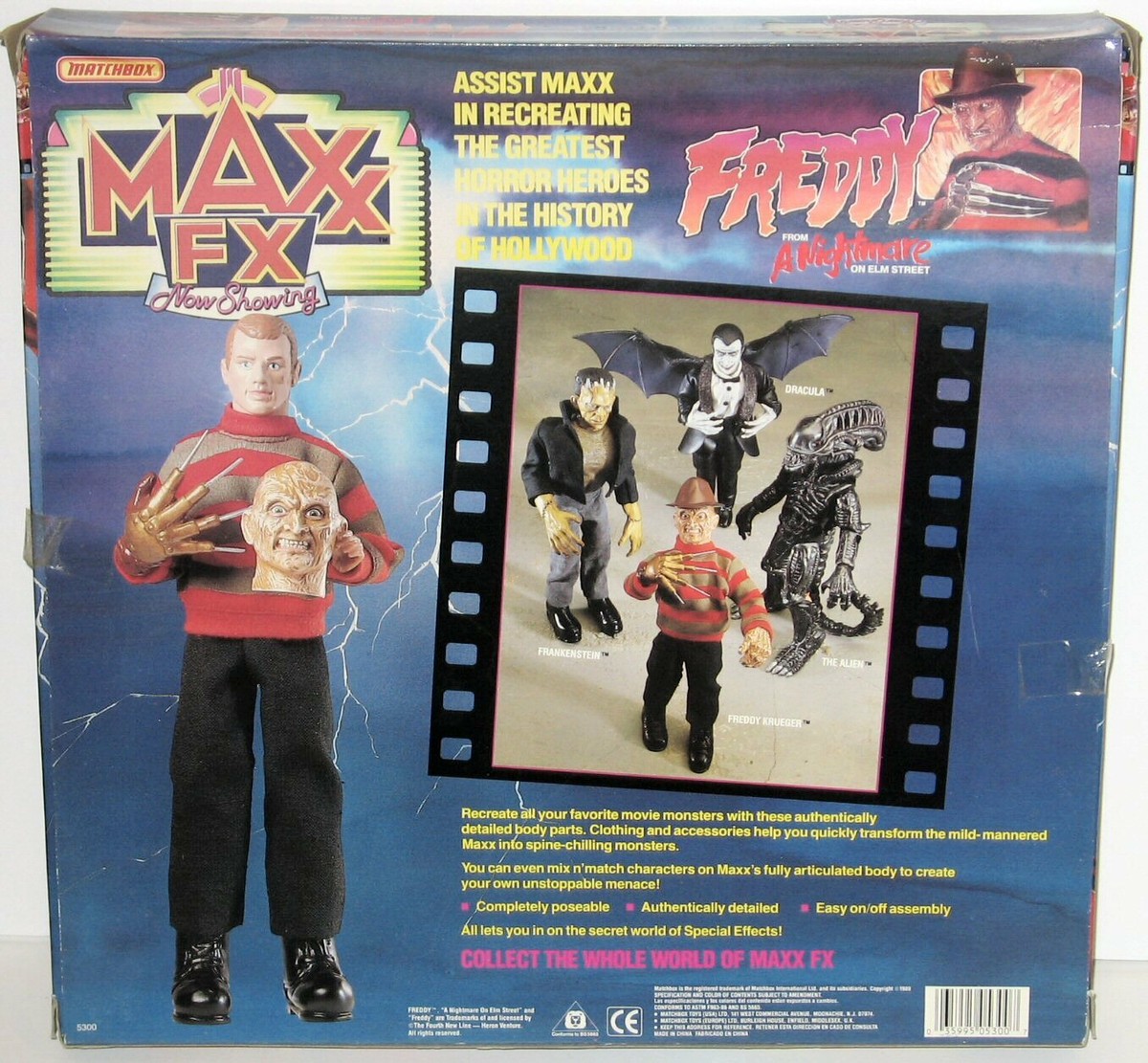Matchbox MAXx FX Freddy Krueger Nightmare on Elm Street Action