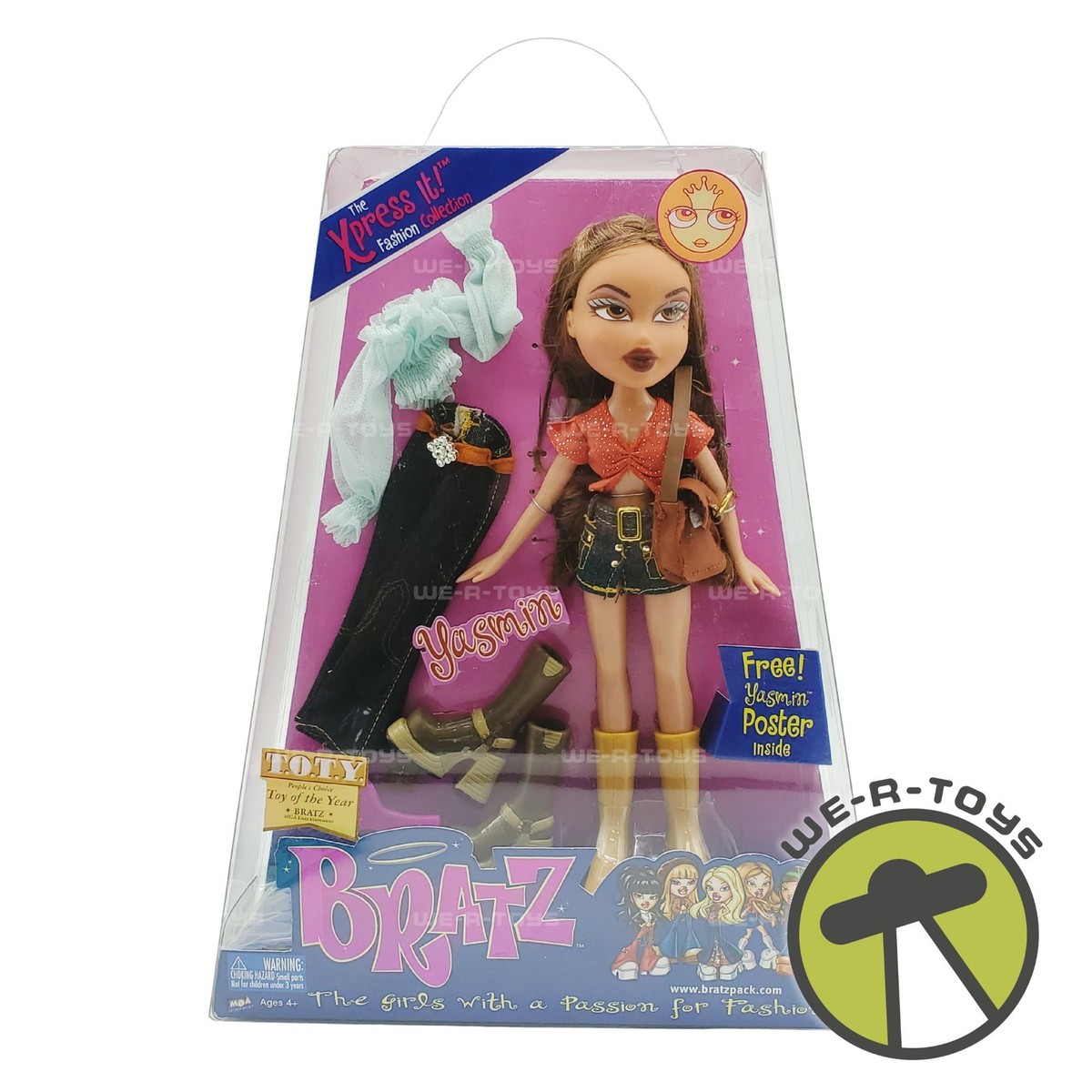BRATZ Yasmin Doll 2002 Xpress It Fashion Collection MGA for sale
