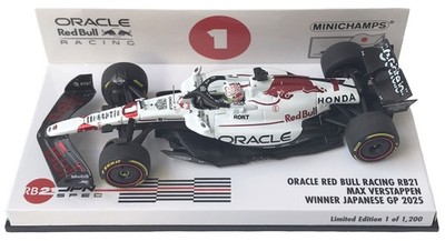Minichamps Red Bull RB21 1st Japanese GP 2025 - Max Verstappen 1