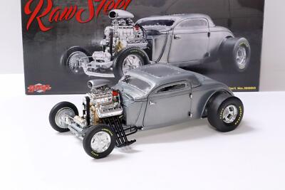 1:18 GMP Hot Rod 1934 Blown Altered Coupe - Raw Steel Limited