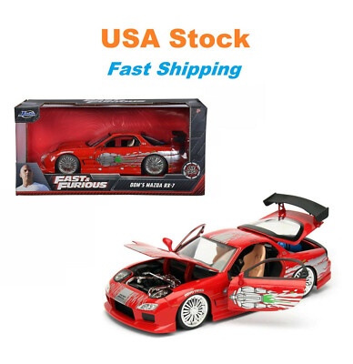 Fast And Furious 1993 Dom's Mazda RX-7 F8, Jada, Diecast Toy Car