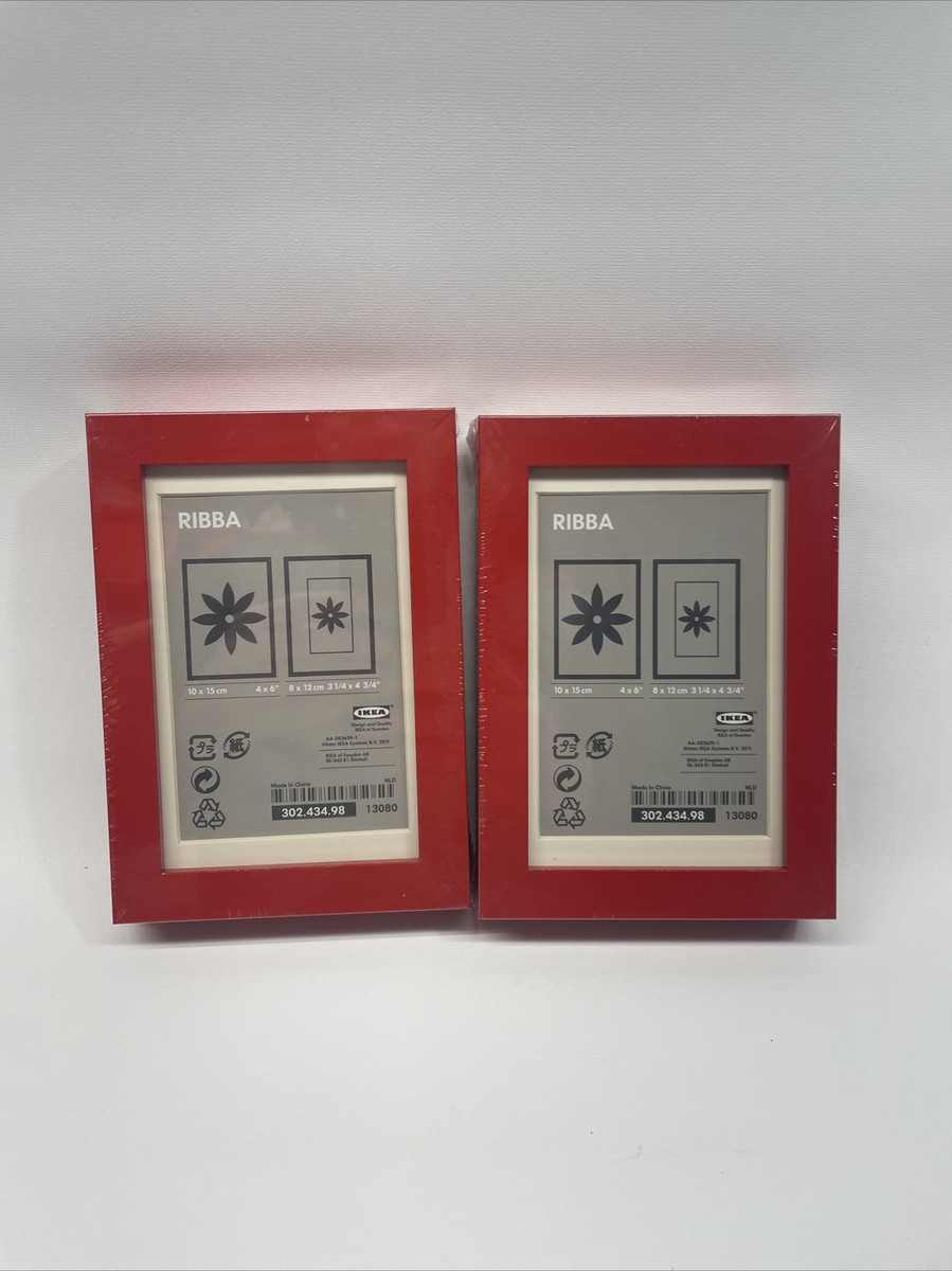 IKEA RIBBA Red Photo Frames 4x6 NEW! | eBay