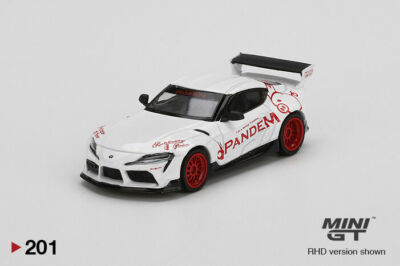 MINI GT 201 Pandem Toyota GR Supra V1.0 White RHD - Toyeast