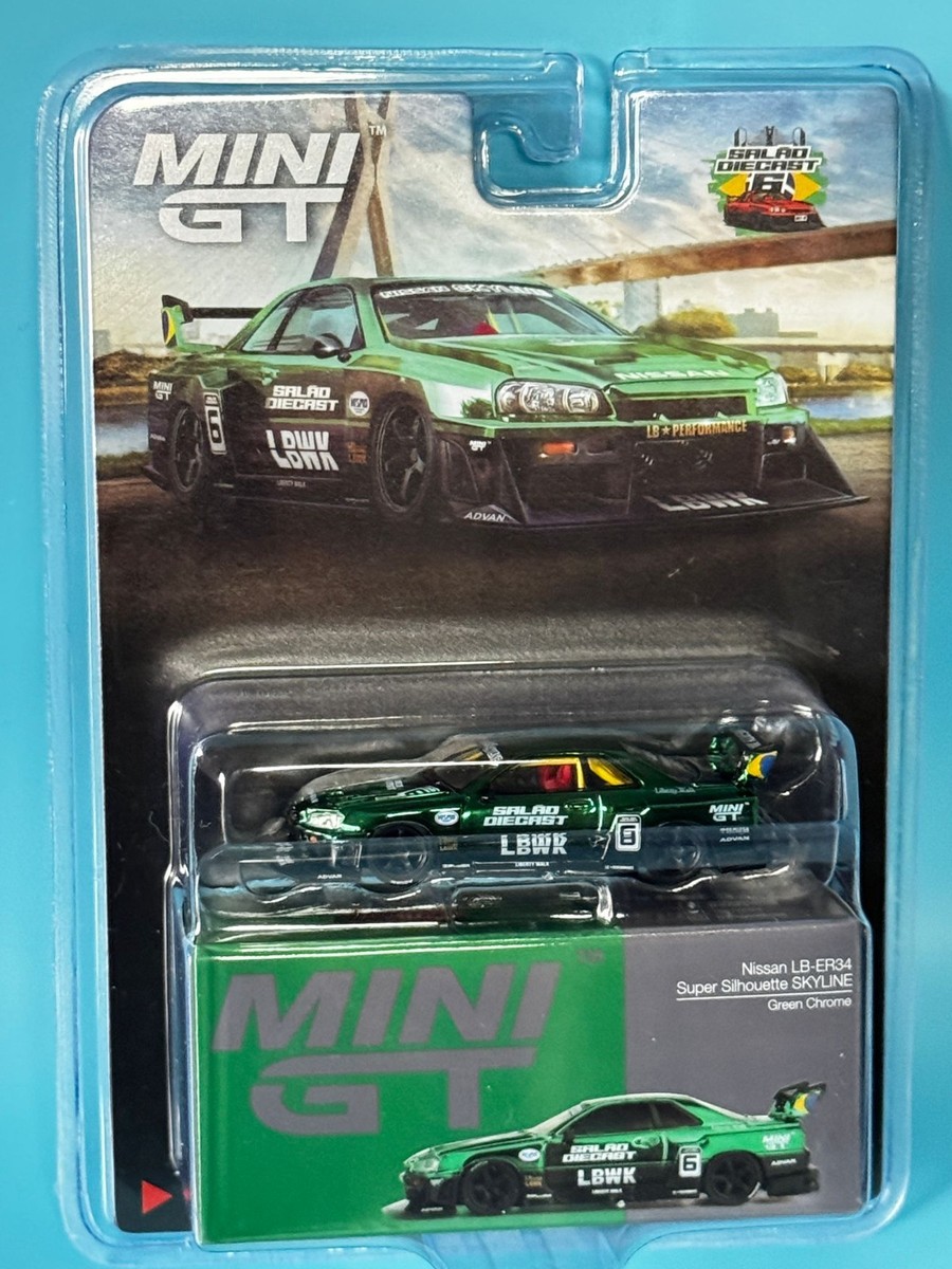 MINI GT NISSAN SKYLINE LB-ER34 AND SKYLINE GTR R34 BRAZIL EVENT
