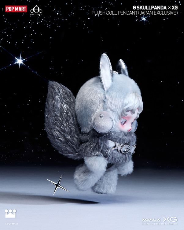 SKULLPANDA XG Plush Doll Pendant Japan Exclusive POPMART Popup
