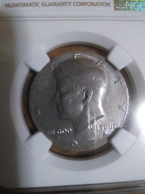 1974 Kennedy Half Dollar Struck on Taiwan $5 Planchet NGC MS 64 | eBay