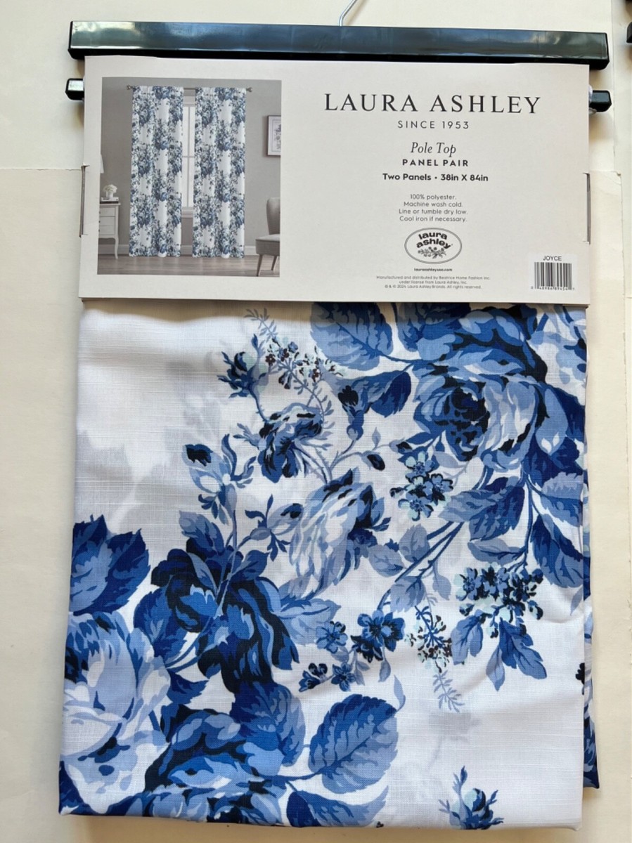 LAURA ASHLEY Window Curtain Panels in JOYCE or BLOSSOM DANCE