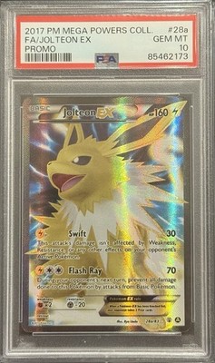 2017 PSA 10 POKEMON MEGA POWERS COLLECTION FULL ART JOLTEON EX