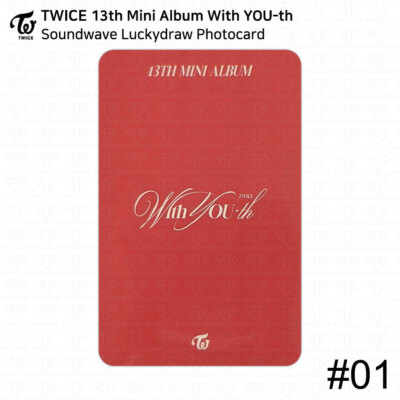 TWICE 13th Mini Album With YOU-th Soundwave Luckydraw Photocard