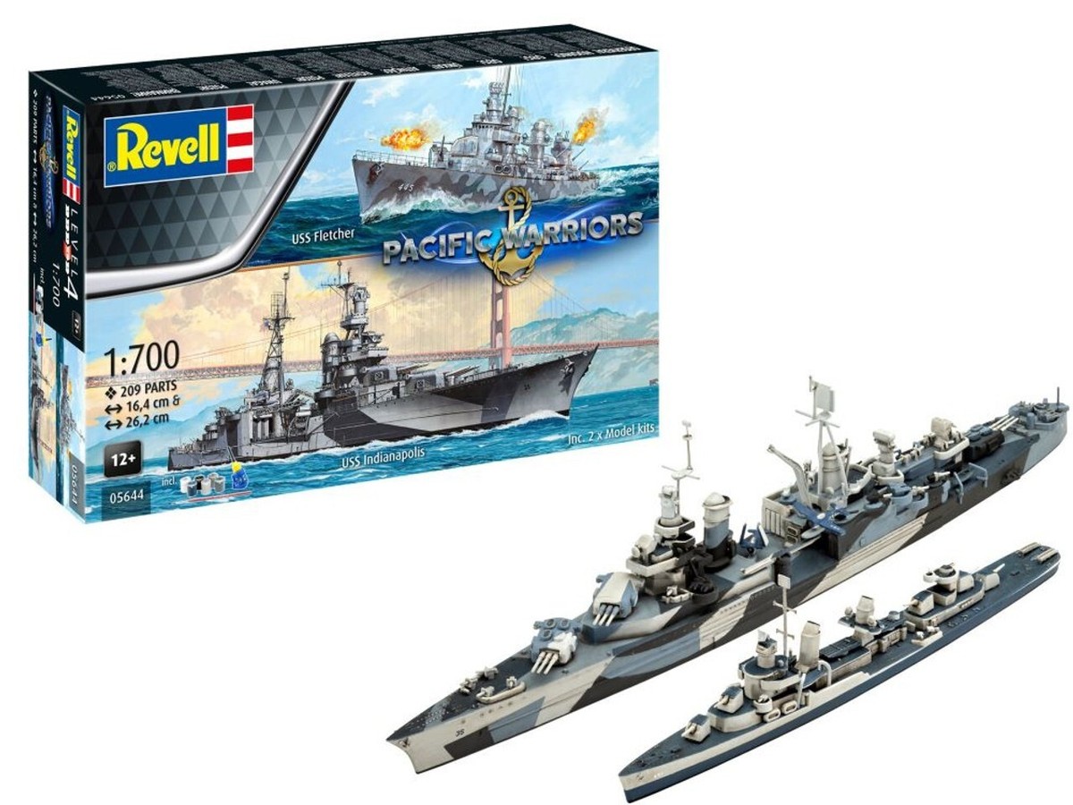 Revell Germany 1/700 USS Fletcher Destroyer & Ind. Model Kit