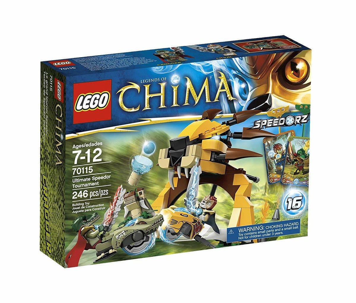 Lego Chima 70115 ULTIMATE SPEEDOR TOURNAMENT lion croc speedorz
