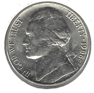 1988-D Denver Uncirculated Jefferson Nickel Five Cent Coin! | eBay