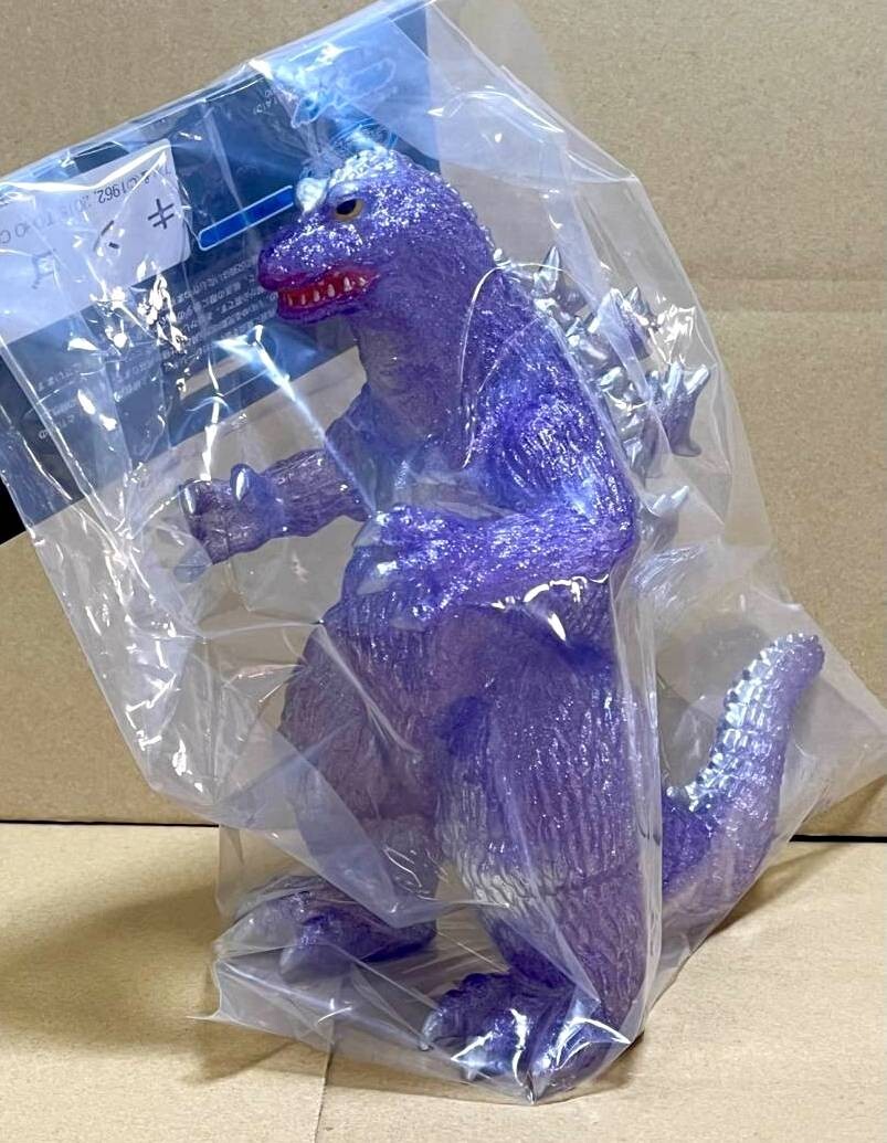 Gigabrain Godzilla 1962 Kingoji Clear Molding Purple Glitter Lame