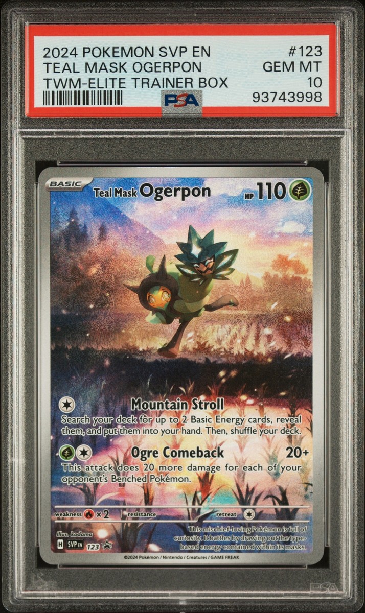 PSA 10 Teal Mask Ogerpon 123 Svp En-Sv Black Star Promo Pokemon