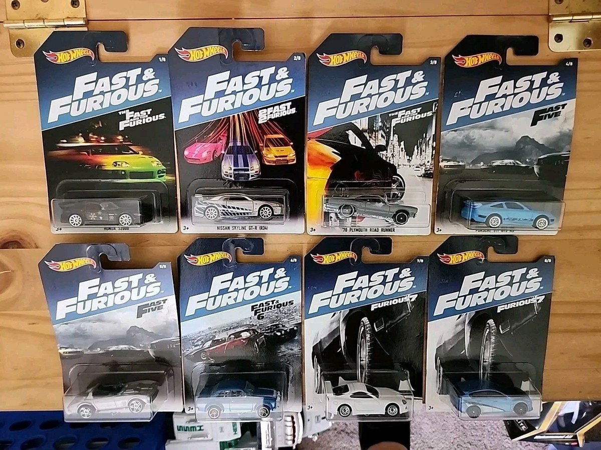 Hot Wheels Walmart Exclusive 2016 Fast And Furious Complete 8 Car
