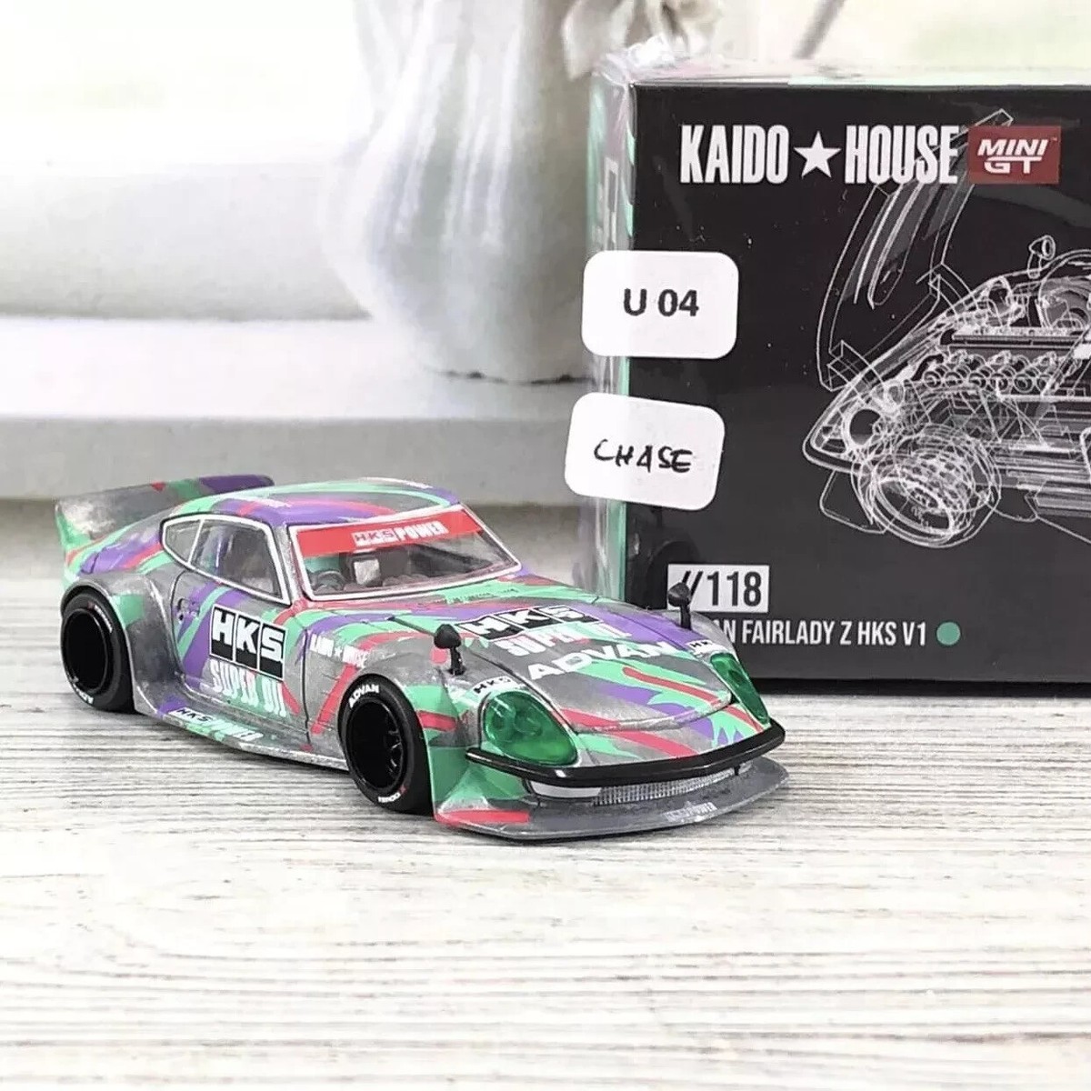 CHASE CAR - Kaido House x Mini GT Nissan Fairlady Z HKS KHMG118 | eBay