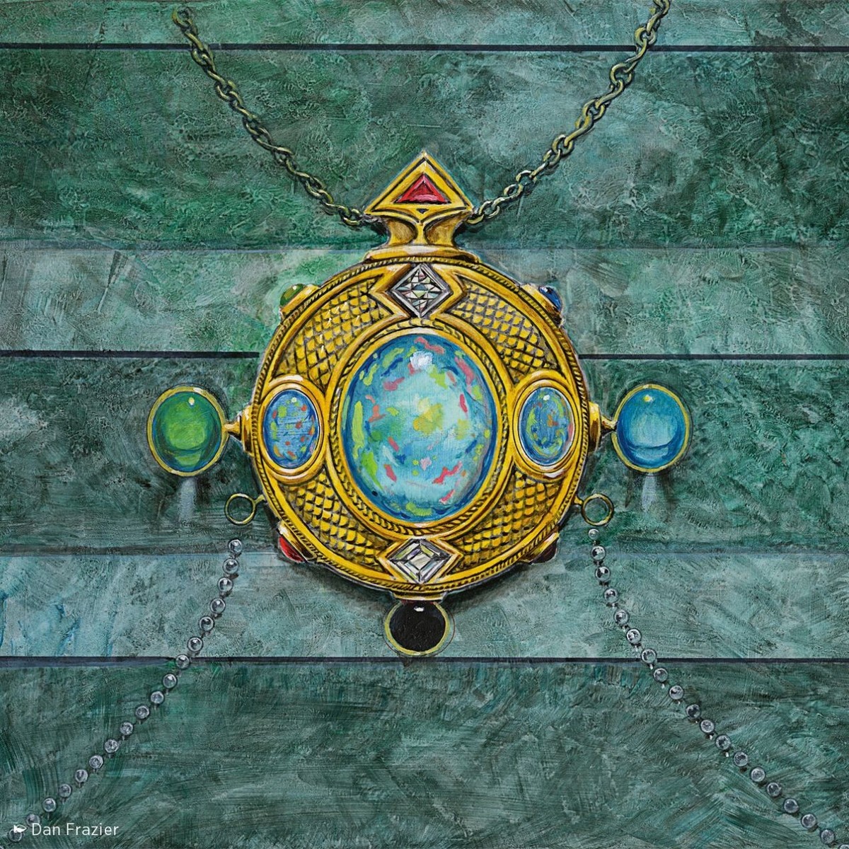 👑 Secret Lair Dan Frazier's Mox Box Etched FOIL Mox Opal