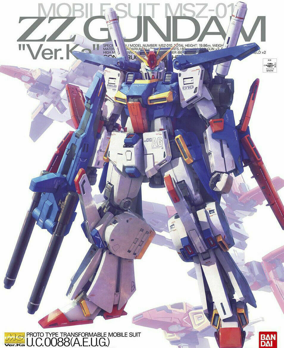 Bandai MG 245193 ZZ Gundam Ver.ka 1/100 Scale Kit for sale online