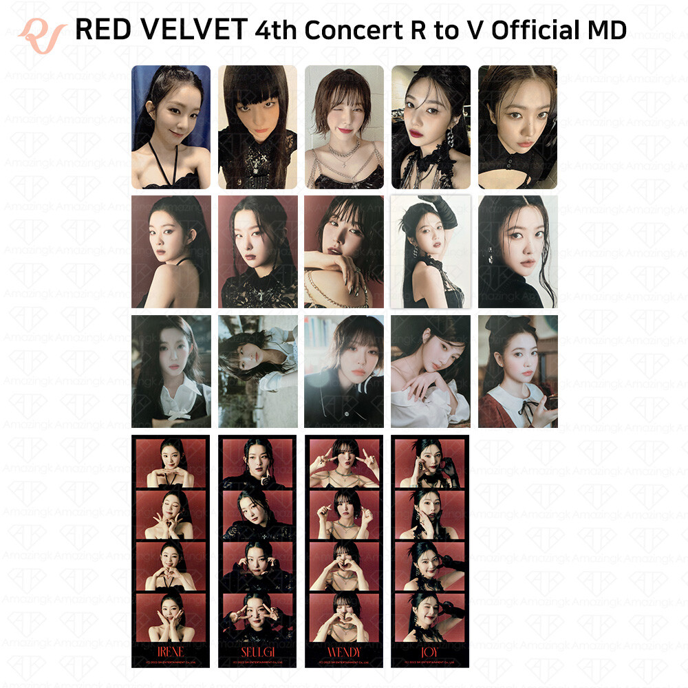 Red Velvet 4th Concert R to V Official MD Photocard Postcard Book