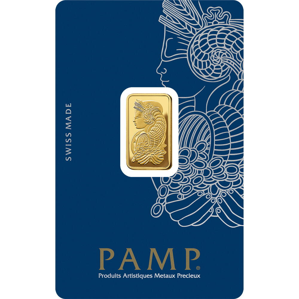 5 gram Gold Bar - PAMP Suisse - Fortuna - 999.9 Fine in Sealed