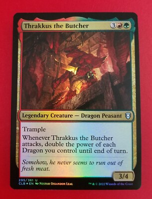 1x Thrakkus the Butcher | FOIL | Battle for Baldur's Gate | MTG