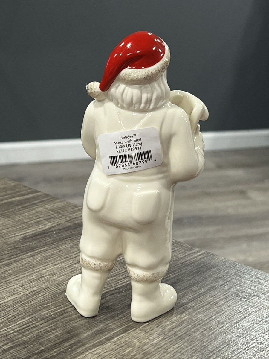 Lenox American By Design Holiday Santa with Sled 7.13” Figurine