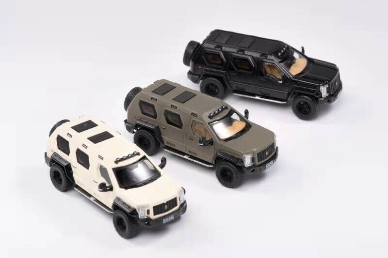 GCD US G-Patton Rhino GX Black /White /Matt khaki green 1:64 Scale